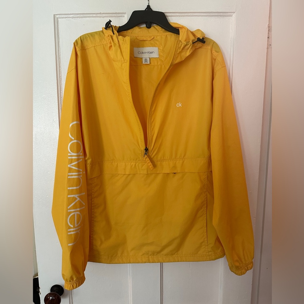 Calvin Klein Yellow Rain Coat-Pullover